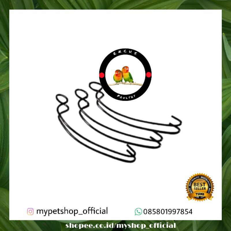 KLEM TEBOK PLASTIK LOVEBIRD