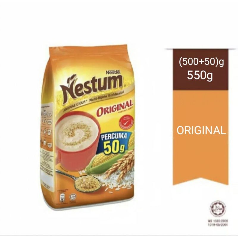 

Nestum ORIGINAL (500+50)=550g asli Malaysia