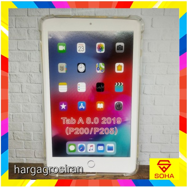 SBT-002 Samsung Tab A 8 Inch 2019 P205 Anti Crack Silikon Bening Clear Shock Absorption Tablet