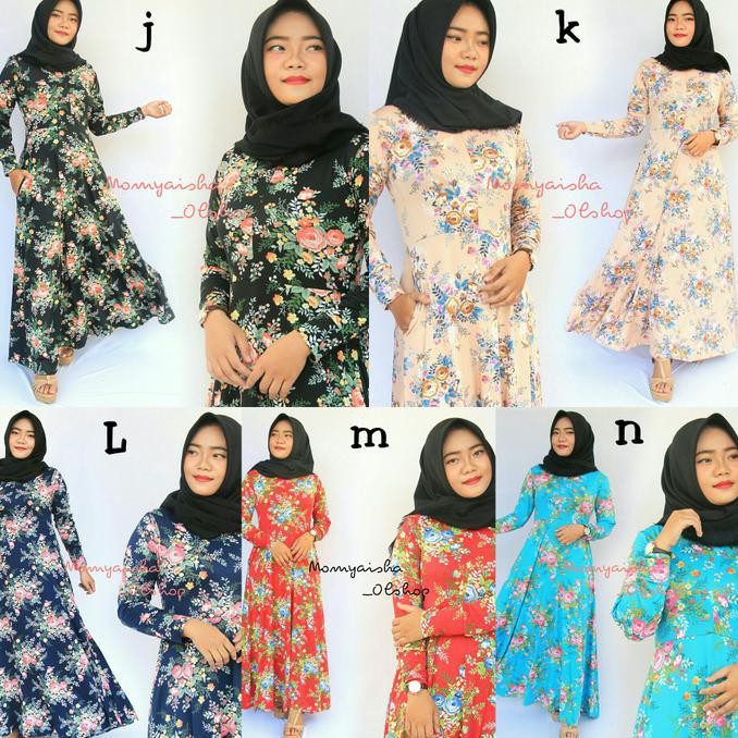 gamis motif jersey