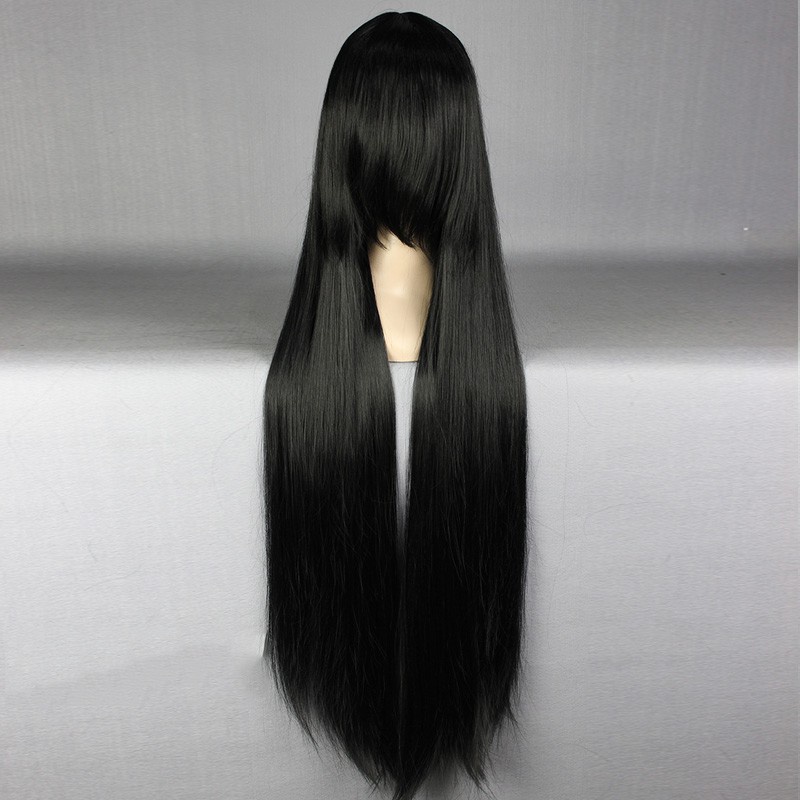 Jual WIG COSPLAY MCOSER BASE 100CM LURUS 100CM LURUS A BLACK Indonesia