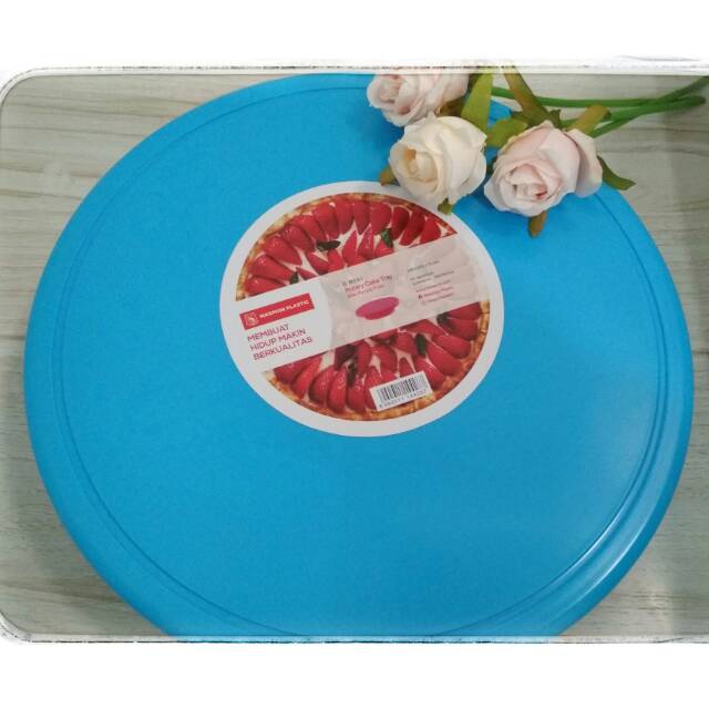 Meja putar maspion cake tray dekorasi cake tart spatula