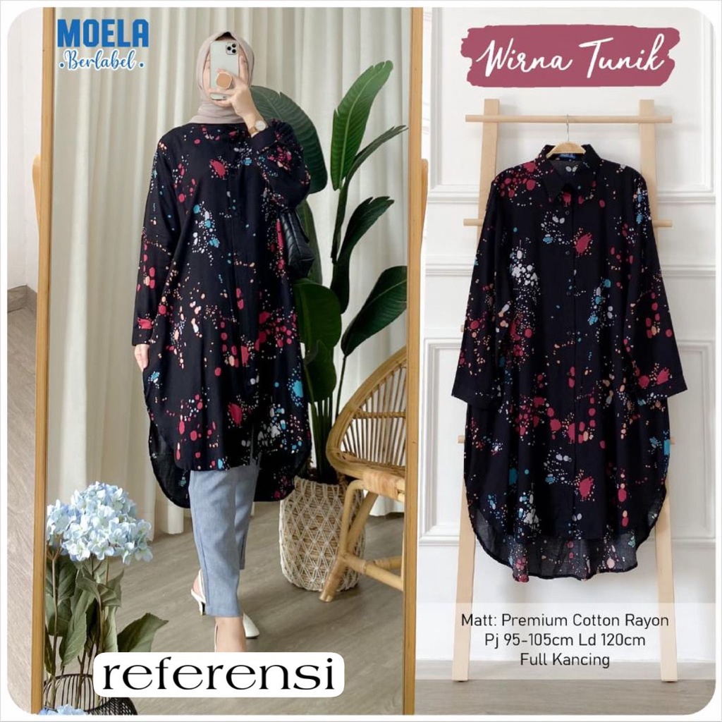 SQ83UR Tunik Jumbo Kekinian Terbaru 2021 Atasan Wanita Muslim Big Size (FREE MASKER) XL XXL XXXL 4XL