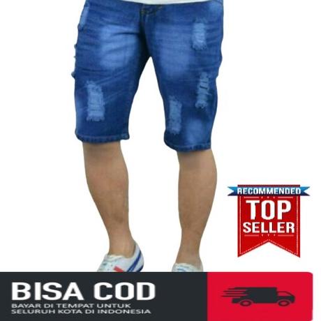 Langsung Kirim Celana Pendek Pria Keren Distro Model Sobek Robek / Celana Pendek Sobek / Celana Jean
