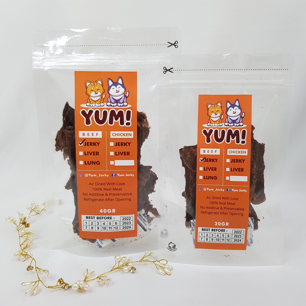 BEEF JERKY MEAT JERKY 40 GR - 100% REAL MEAT