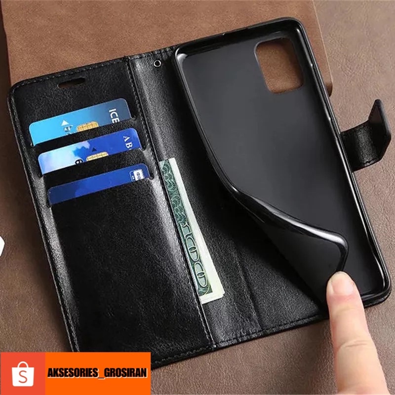 INFINIX HOT 9 PLAY HOT 10S HOT 10 PLAY HOT 11 Flip Cover Wallet Leather Case Hp Dompet Kulit