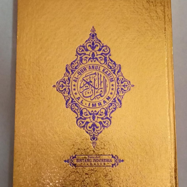 Al Quran emas ukuran 30x21 cm