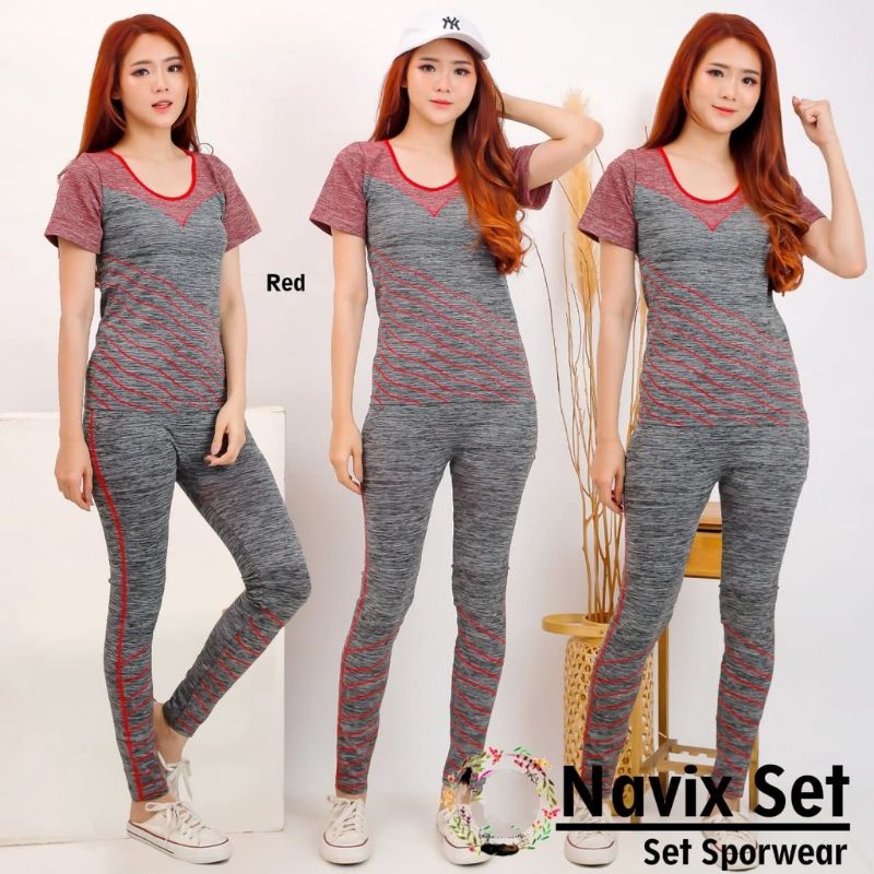 preloved Setelan Senam : Setelan olah raga /Navix Sport Set