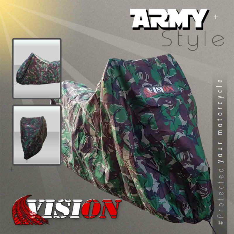 Cover motor ARMY untuk segala jenis motor