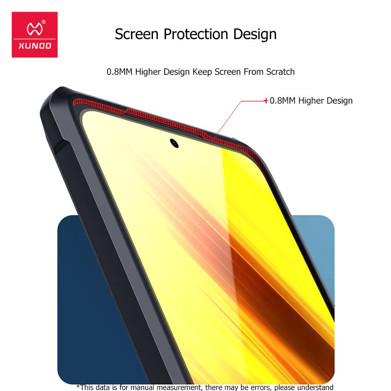 XUNDD Xiaomi Poco X3 NFC X3 Pro X3 Soft Hard Case Hybrid Armor Original
