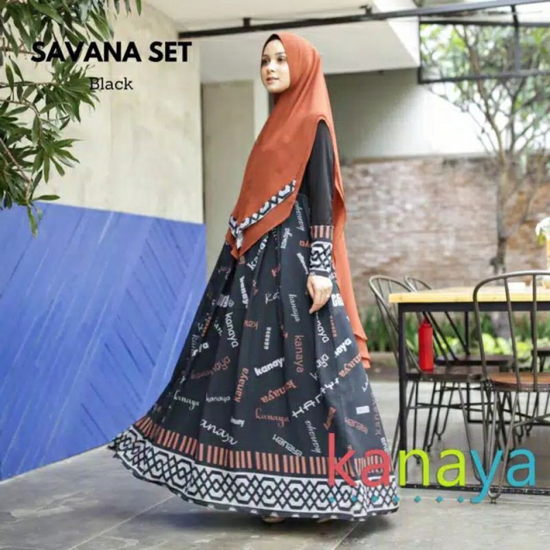 GAMIS SAVANA BY KANAYA/dress muslim dewasa/pakaian muslim/baju muslim/gamis ceruty/jersey/baju modis