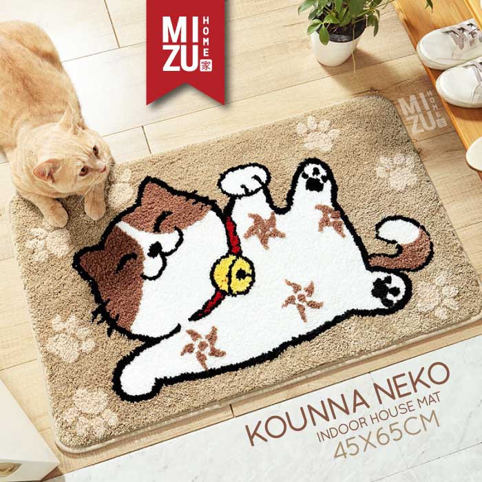 KOUNNA NEKO Indoor House Mat Keset Bulu Rumah Kamar Mandi Serbaguna