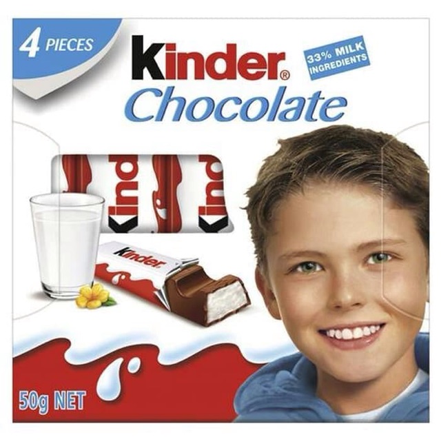 KINDER CHOCOLATE 4 BAR 50gr