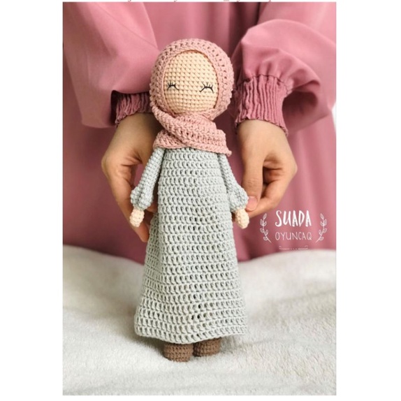 hijab doll amigurumi boneka rajut hijab