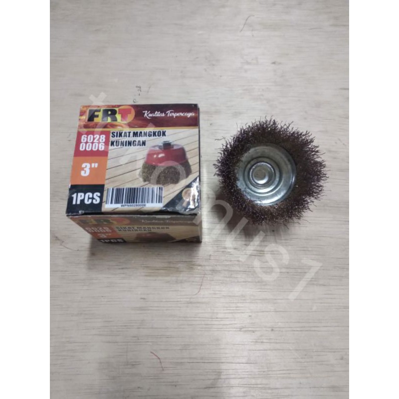 SIKAT MANGKOK KAWAT 3&quot; / POLISHING WHEEL KING - SERABUT