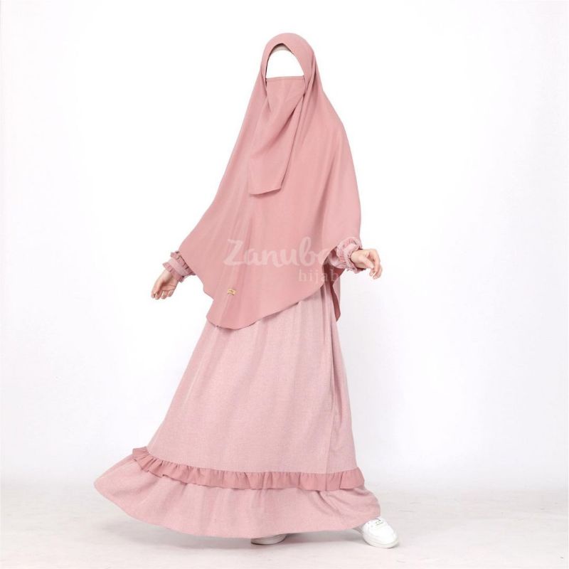 Gamis Set Kombinasi GSK 38 by Zanuba Hijab (Ori)