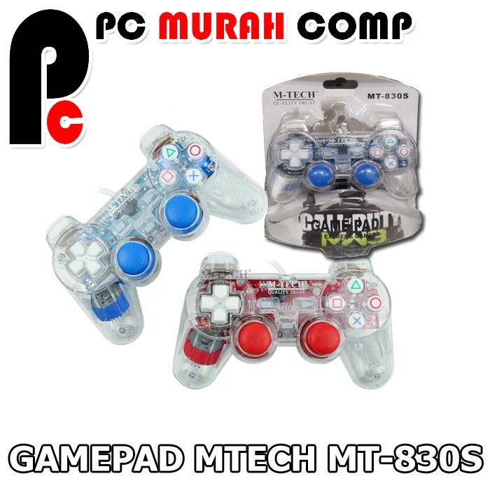 Gamepad MT-830S MTECH transparan single