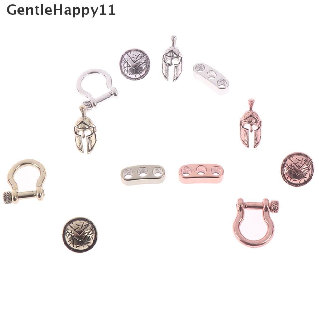 Gentlehappy 4PCs Manik-Manik Tali Paracord EDC Bentuk Salib