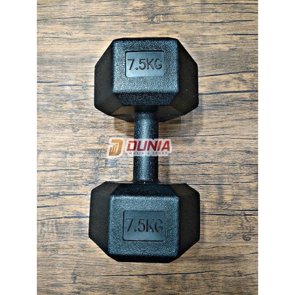 Dumble Barbel Hexagonal 7,5Kg Bahan PVC