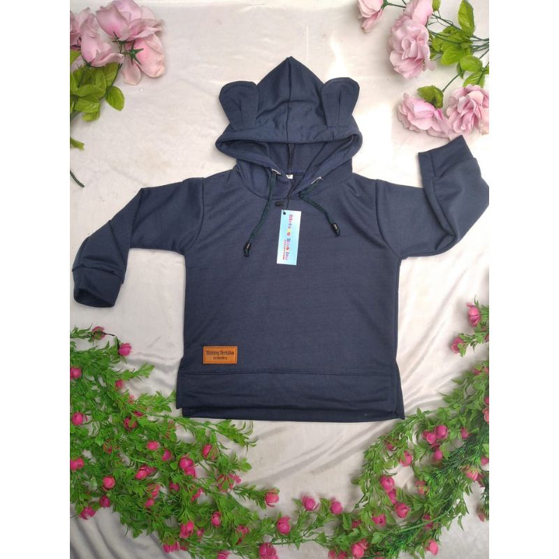 Jaket anak hoodie anak bahan fleece 2-5th