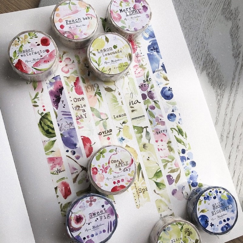 

[Sample] Meow Illustration Homemade Fruit Salad Washi Tape