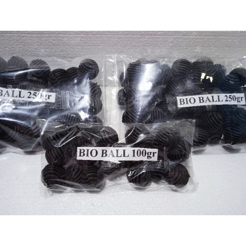 Bio Ball Bio Filter Rumah Bakteri(Repack 100 &amp; 250gr)