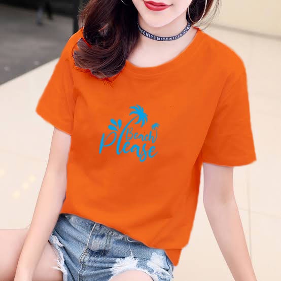 YOURSTYLE1119 - KAOS BEACH PLEASE BAJU KAOS WANITA DISTRO UNISEX OVERSIZE PRIA JUMBO CASUAL KEKINIAN TERLARIS