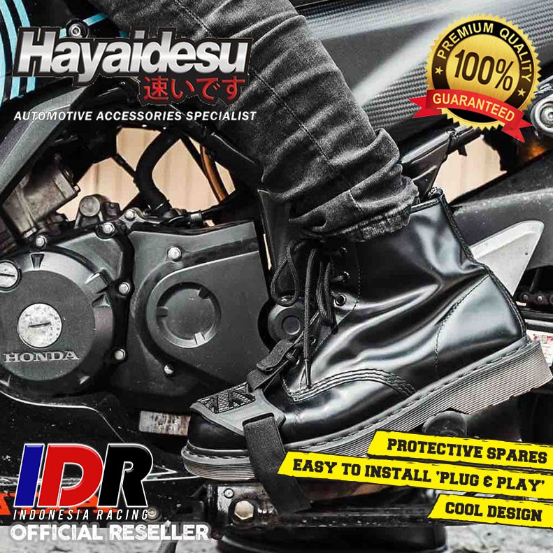 Hayaidesu Shift Gear Pad Pelindung Sepatu Motor