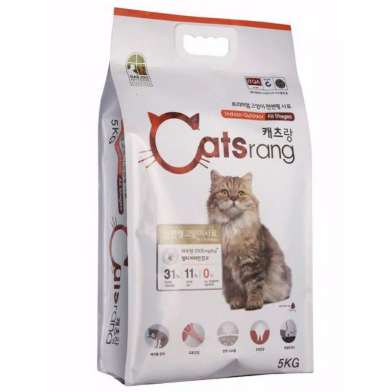 Makanan Kucing Catsrang All Stages 5kg Freshpack Made In Korea / Catsrang All Life Stages 5kg