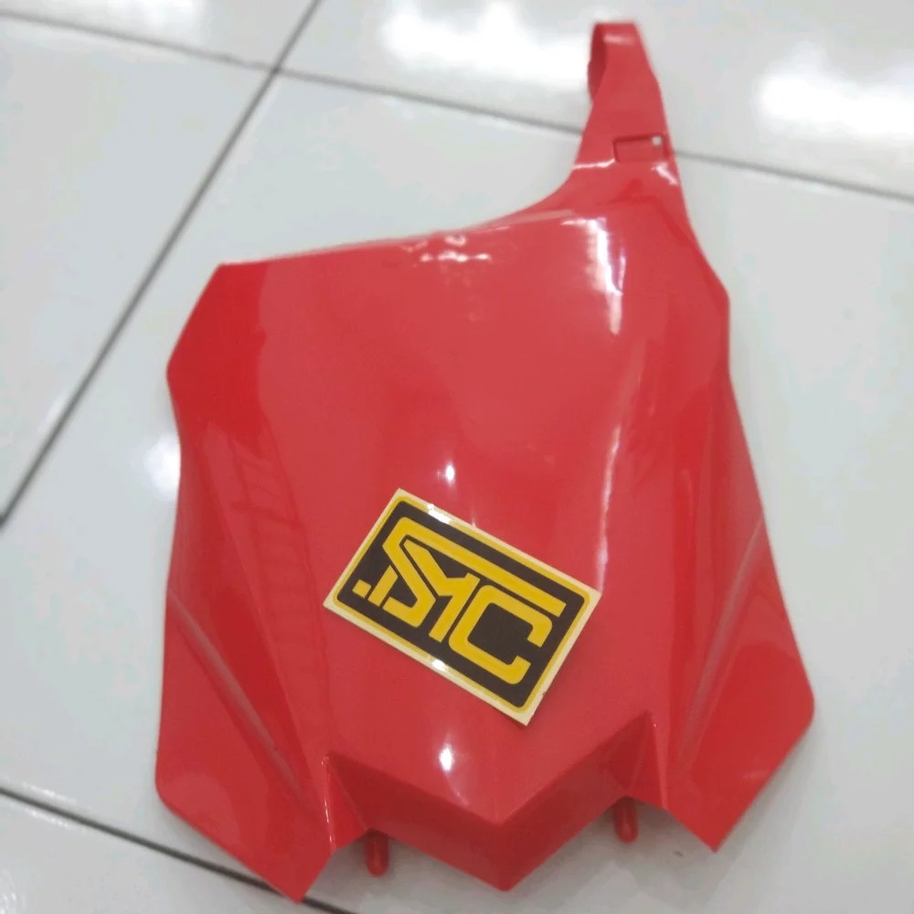 Papan Nomor Start / Cover Plat Number Start Kawasaki KX 250 Merah Acerbise