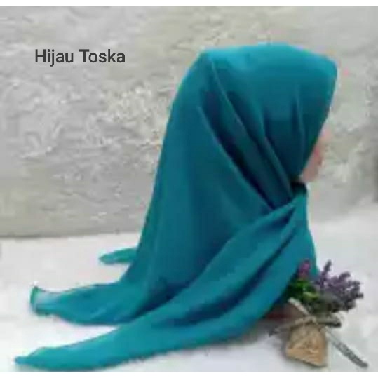 QBZ / SEGI 4 PARIS PREMIUM SERI WARNA 3 / JILBAB SEGIEMPAT PARIS NECI /SEGI EMPAT REDROS/VARISA/AZARA / CIPUT RAJUT DUA WARNA-Hijau Toska