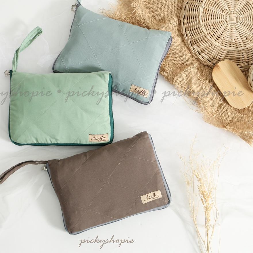 ✼ Mukenah Travel Dewasa Aksen Renda Piqot Traveling Nyaman Bahan Adem ♩