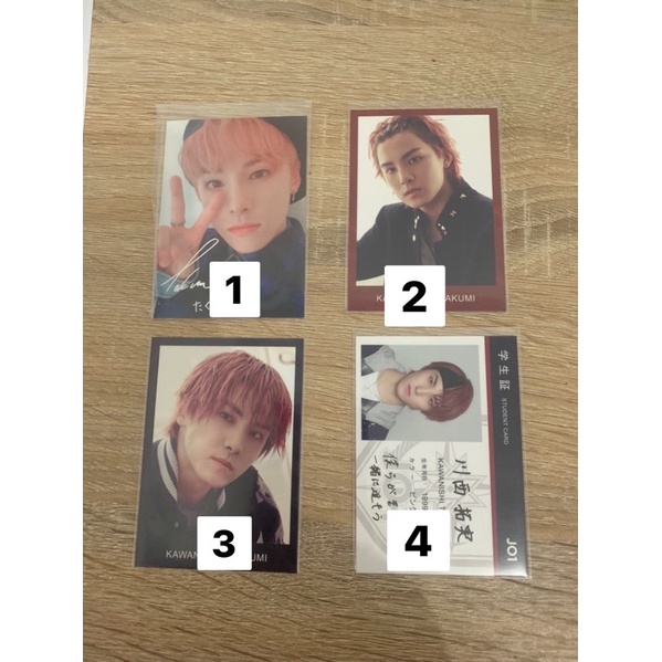 Trading Card JO1 jpop Kawanishi Takumi stargazer protostar photocard