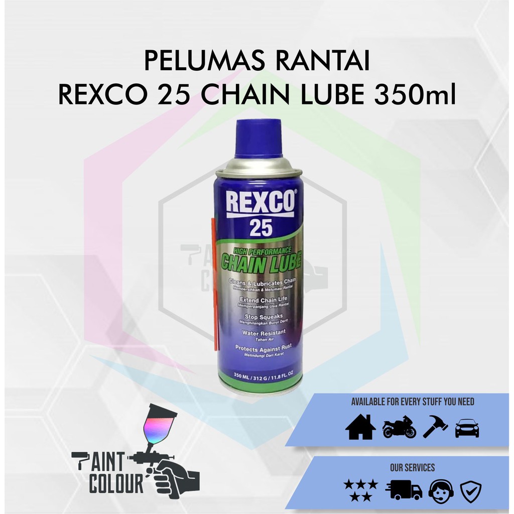 REXCO 25 Pelumas Rantai High Performance Chain Lube 350ml