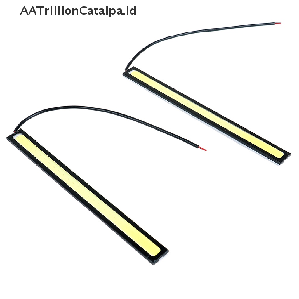 Aatrillioncatalpa 2Pcs Lampu led cob 12v super Terang Anti Air Warna Putih Untuk Drlfog lamp Mobil