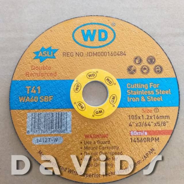 Wd Mata Batu Gerinda Potong Pemotong Besi 4 inch