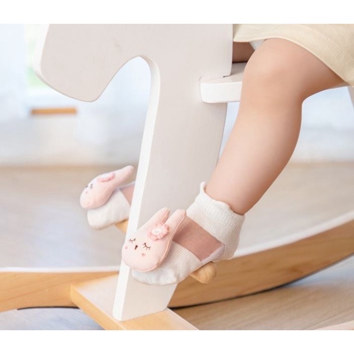 kaos kaki anak unisex kaos kaki boneka 3d  transparant 0-2 tahun kaos kaki import korea balita bayi