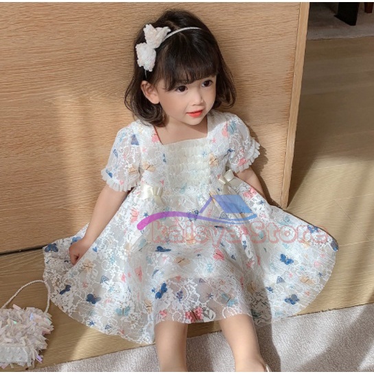 BAJU ANAK DRESS KUPU KUPU baju dress tutu anak perempuan set import ORI IMPORT