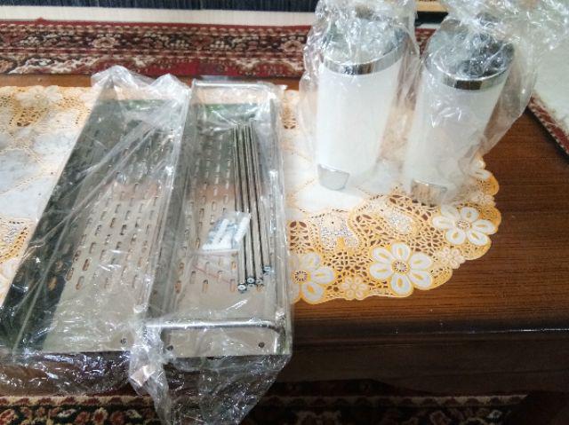 Rak Sabun Kotak Tingkat Stainless 40cm