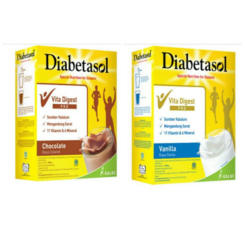 

Diabetasol milk 1000gr Vanila/coklat