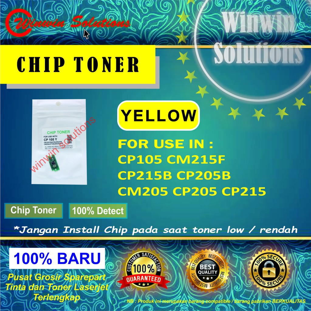 CHIP TONER CP105 CM215F CP215B CP205B CM205 CP205 CP215