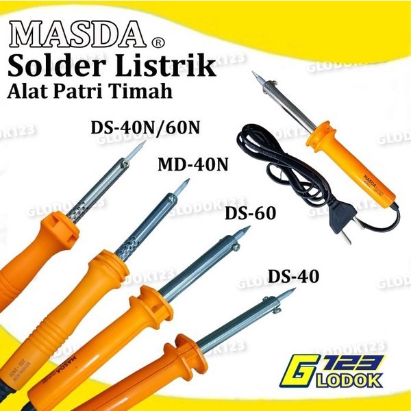 Alat Solder Tangan Listrik Kayu Patri Timah Soldering Iron 30W 40W 60W