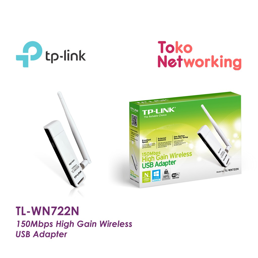 TP-LINK TL-WN722N ( PAKET ISI 2 ) 150Mbps High Gain Wireless USB Adapter 722 wn722 722n tplink