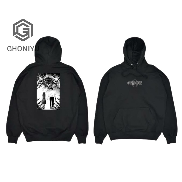 Jaket Sweater Satoru Gojo Anime Jujutsu kaisen Kanji Logo Hoodie Premium Yuuji Itadori Hoodie Jumbo