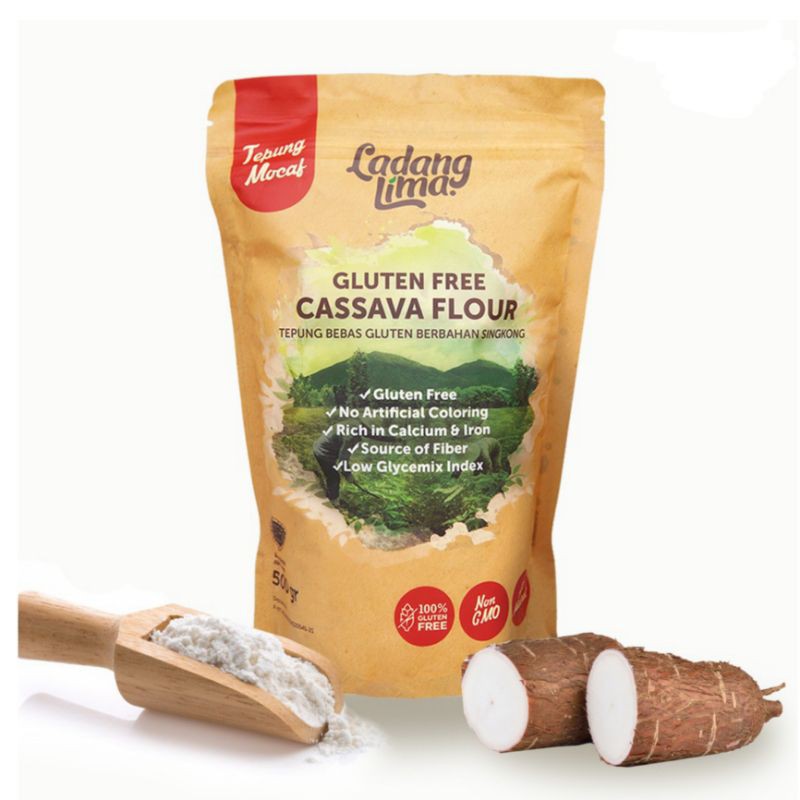 LADANG LIMA Cassava Flour 500 g Halal | Tepung Singkong Gluten Free