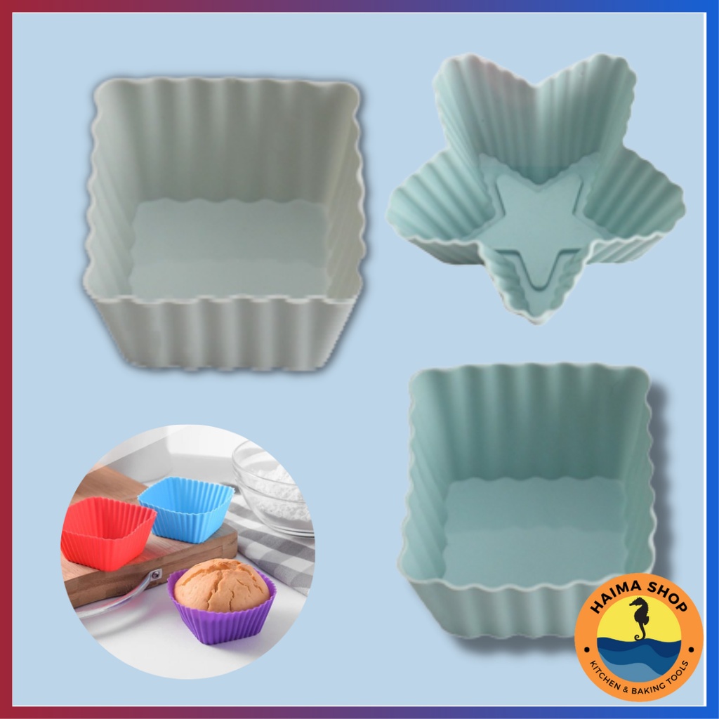 Muffin Cupcake Baking Molds Silicone Cake Mold Cake Decorating Tools / Cetakan Puding Coklat Silikon