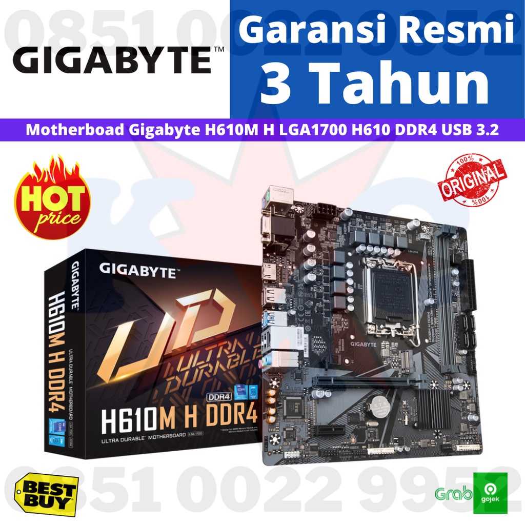 GIGABYTE H610M H DDR4 Intel Motherboard H610M LGA 1700