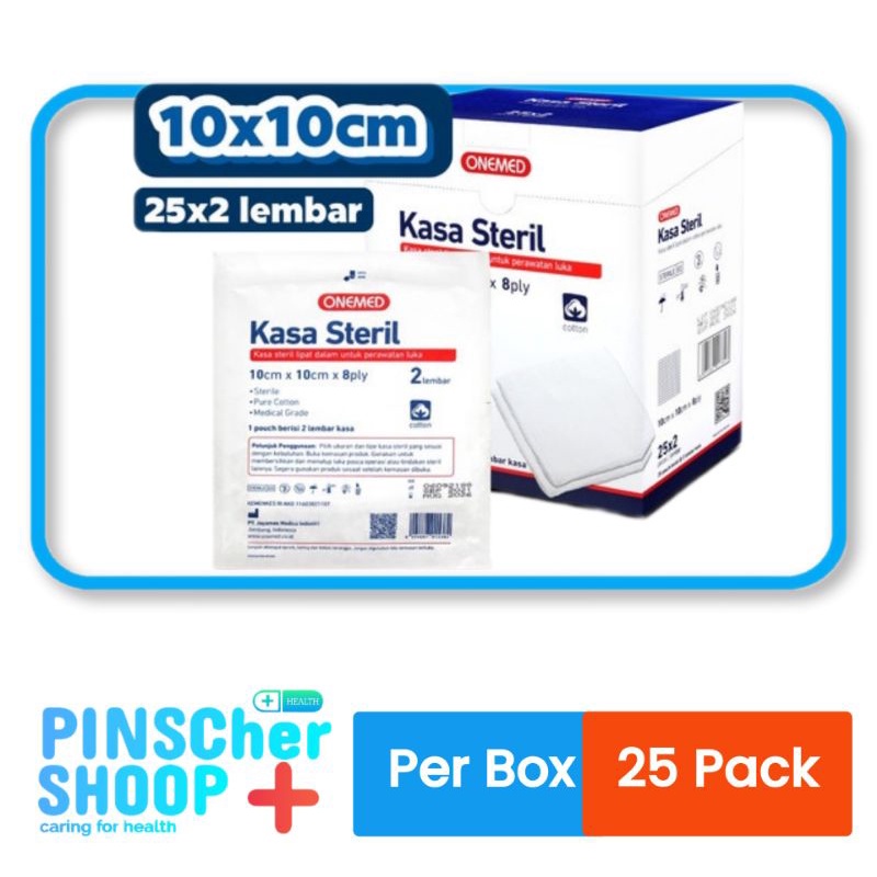Kasa Steril 108225 OM 10x10 cm 8 ply isi 25 Pack/ Box