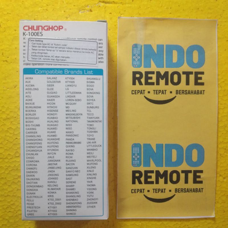 REMOTE AC CHUNGHOP K-100ES MULTI UNIVERSAL