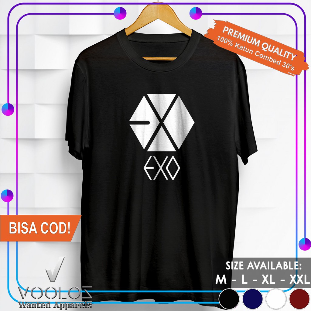  KAOS  BAND EXO BAJU PRIA  KAOS  PRIA  BRANDED  MURAH KAOS  